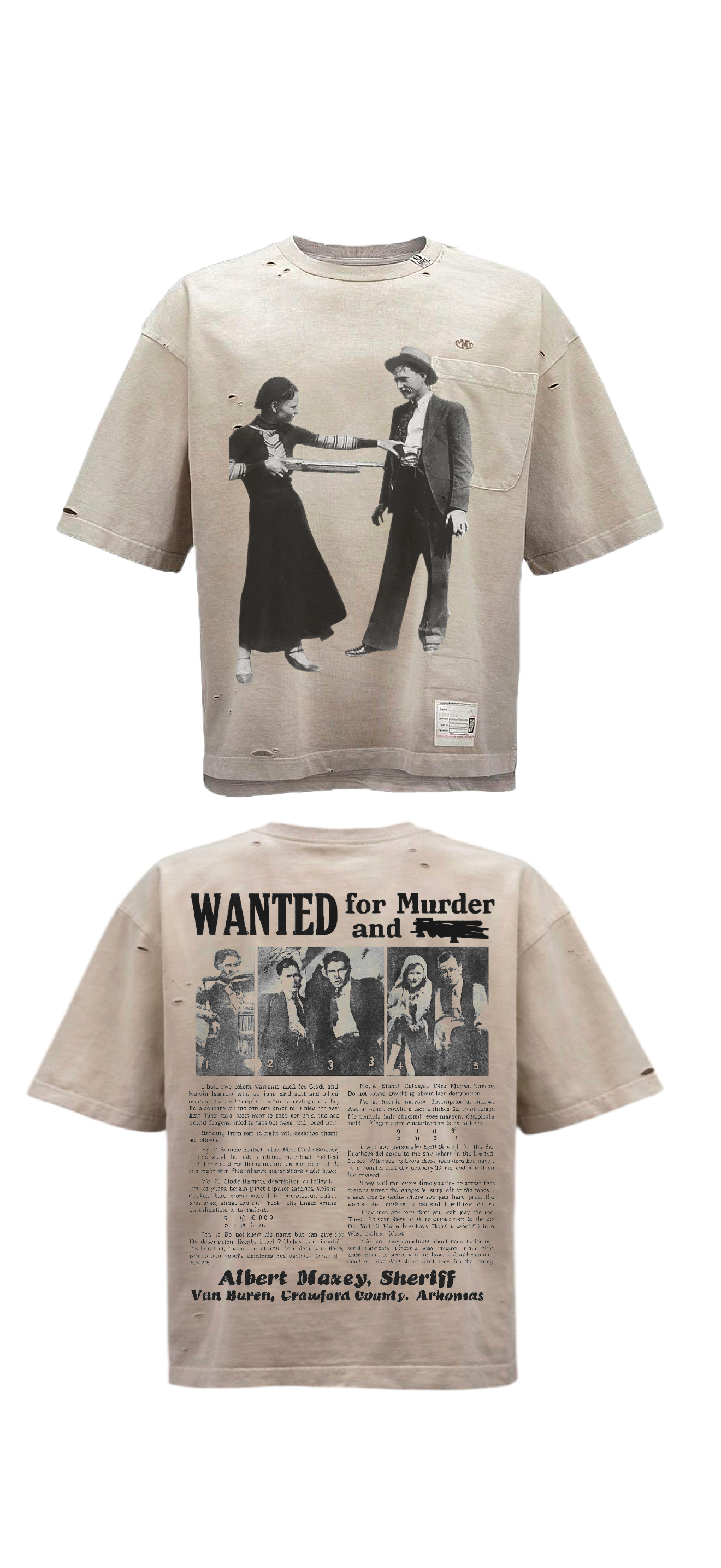 "Wanted" Short Sleeve Tee